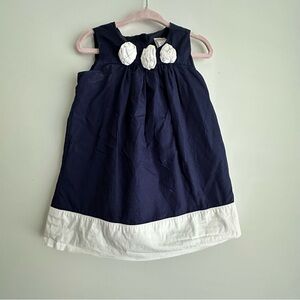 Gymboree Dressy Girls NAVY Party Wedding Dress 12-18M